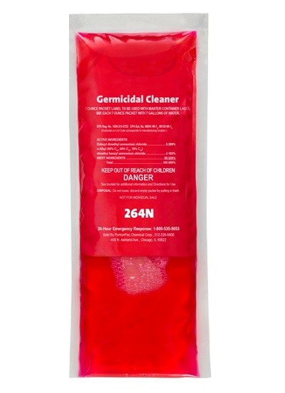 PortionPac® Germicidal Cleaner, Neutral pH, Red Liquid, 96/CS | IP
